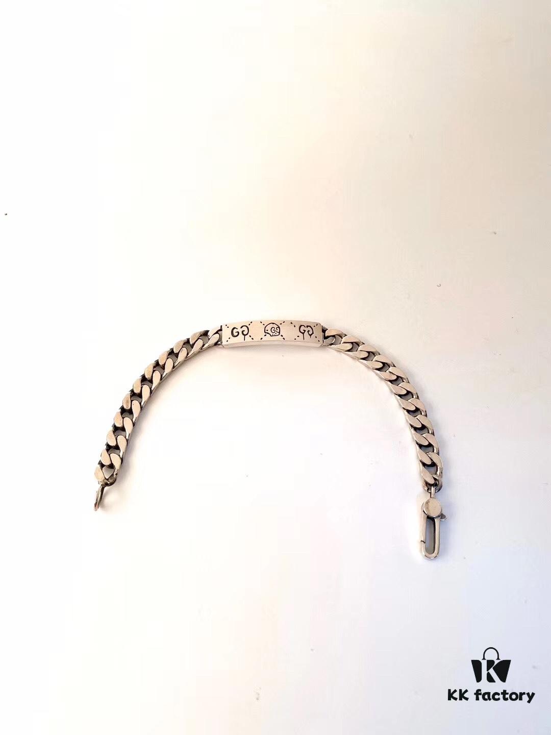 GUCCI Sterling Silver Bracelet - Minimalist and Elegant, Celebrity Style, Trending Hot Item