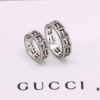 Gucci Square G Pattern Sterling Silver Ring, Full Size Range Available