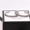 Gucci Men's and Women's Openwork Square G Design Unisex Bracelet in 925 Silver