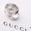 GUCCI 2019 Latest Ring Original 925 Sterling Silver (GucciGhost) Series Accessory to Awaken Vibrant Perception, Simple and Stylish, Independent and Unconventional