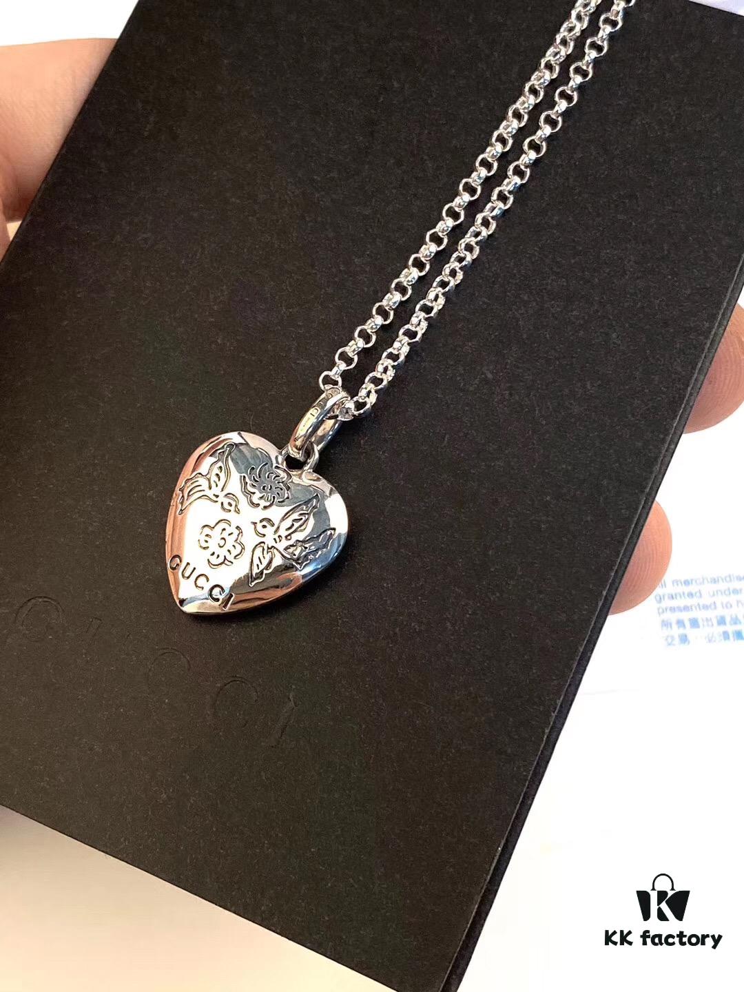 Sterling Silver Material 👐🏻 😇 Gucci Autumn-Winter Collection 'Blind for Love' Floral and Bird Series Accessory