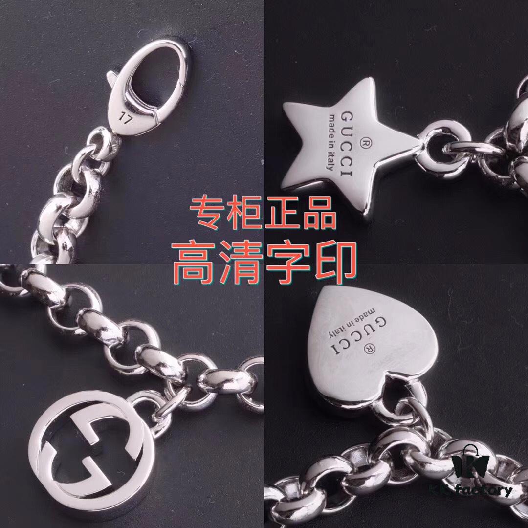 Authentic Counter Sample 2019 New Gucci Bracelet - 33g Version! Only True-to-Original on Market! 925 Sterling Silver with Anti-Counterfeit Logo Code