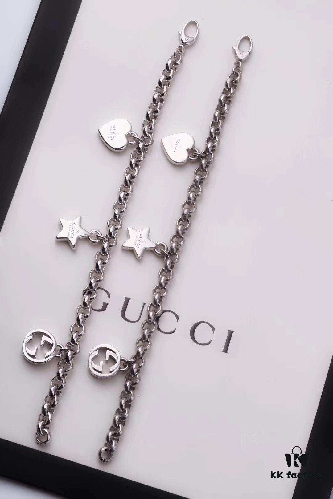 Authentic Counter Sample 2019 New Gucci Bracelet - 33g Version! Only True-to-Original on Market! 925 Sterling Silver with Anti-Counterfeit Logo Code