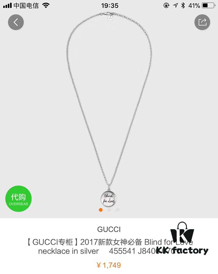 Gucci Love Loyalty Tiger Head 🐯 Necklace, Sterling Silver Necklace, Couple Necklace, Adored by Girls