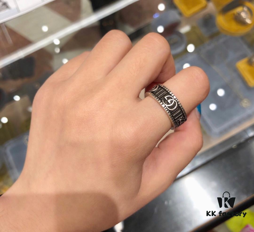 Double G Kill! Buy It Now! Classic Double G Logo Gucci-Style Vintage Couple Ring for Lovers and Best Friends