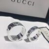 Gucci Ghost Sterling Silver Ring Series, Gucci Lip Print Skull Unisex Couple Ring, S925 Pure Silver (Not Plated), Official Store Latest Gift Box Packaging