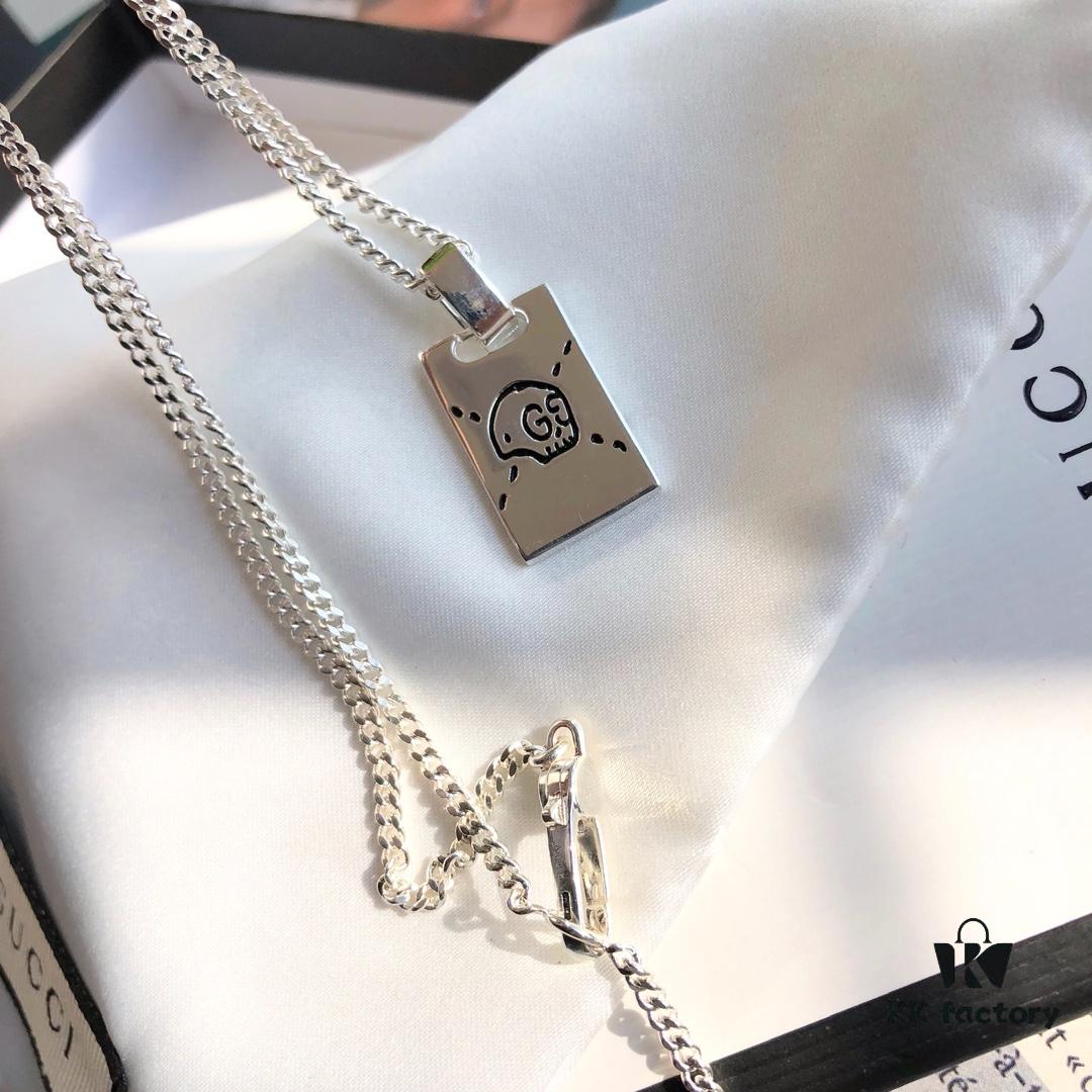 Gucci Double G Skull Necklace