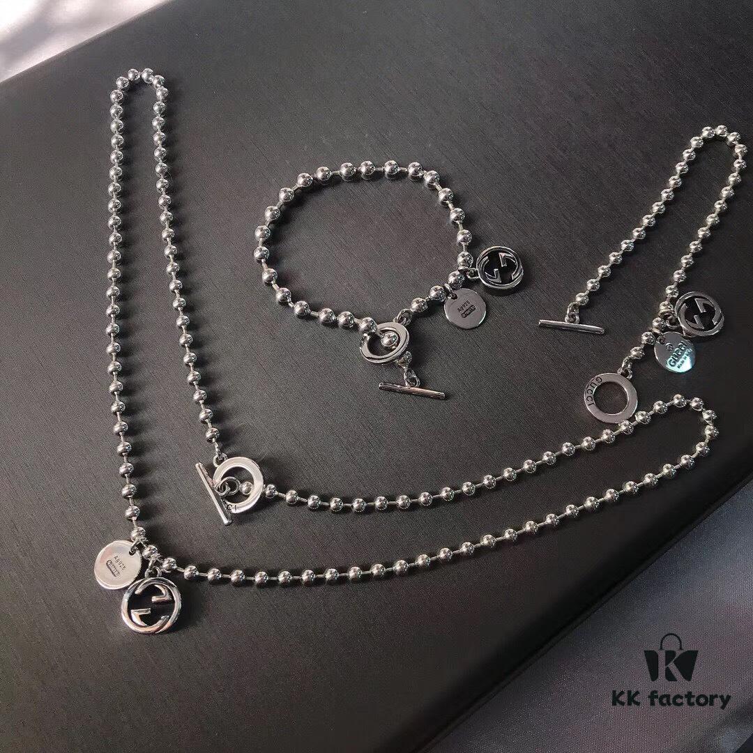 New Arrival! Gucci Men's Prayer Bead Bracelet with Clasp Design, Couple and Best Friend Style Necklace