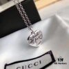 Xiaohongshu Viral Hit! Upgraded High-End Quality Gucci 'Love Fearless' Double-Sided Pattern Bird Flower Couple Necklace
