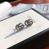 New Arrival Sterling Silver Stud Earrings Featuring Interlocking GG Motif on Twisted Ribbon Design