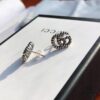 New Arrival Sterling Silver Stud Earrings Featuring Interlocking GG Motif on Twisted Ribbon Design