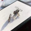 New Arrival Sterling Silver Stud Earrings Featuring Interlocking GG Motif on Twisted Ribbon Design