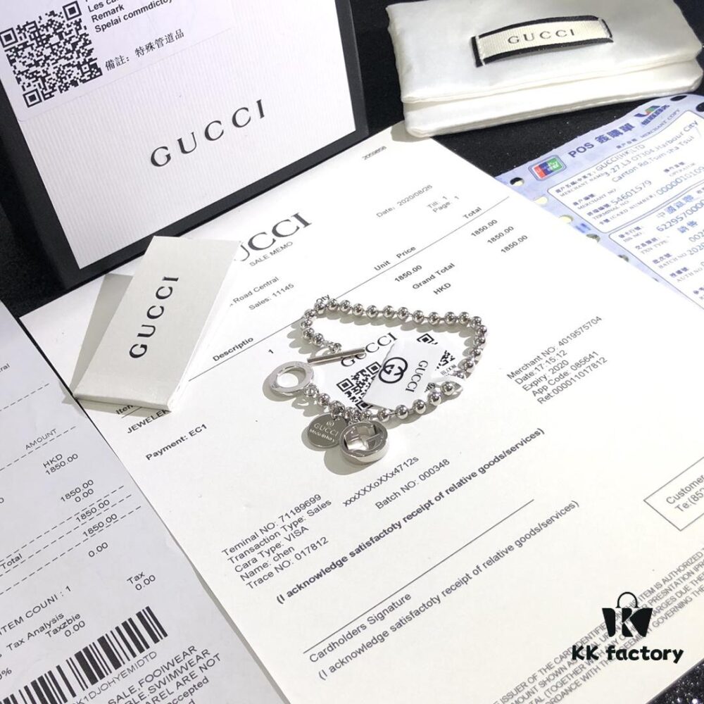Gucci Bracelet Genuine Photo One-to-One Replica with Stickers Tags and Receipt Complete Set