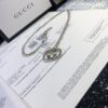 Gucci Real Photo One-to-One Replica Sticker, Labels, Receipt Included, Pure Silver Double G Necklace, Unisex Fashion Minimalist Design