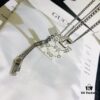 Gucci Official Photos Replica One-to-One Sticker, Labels, Receipt Included, Gucci Ghost Skull Necklace, Double G Texture Pendant, Artistic Design, 65cm Chain Length, Must-Have for Fashion Enthusiasts