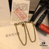 GUCCI Tassel Double G Stud Earrings