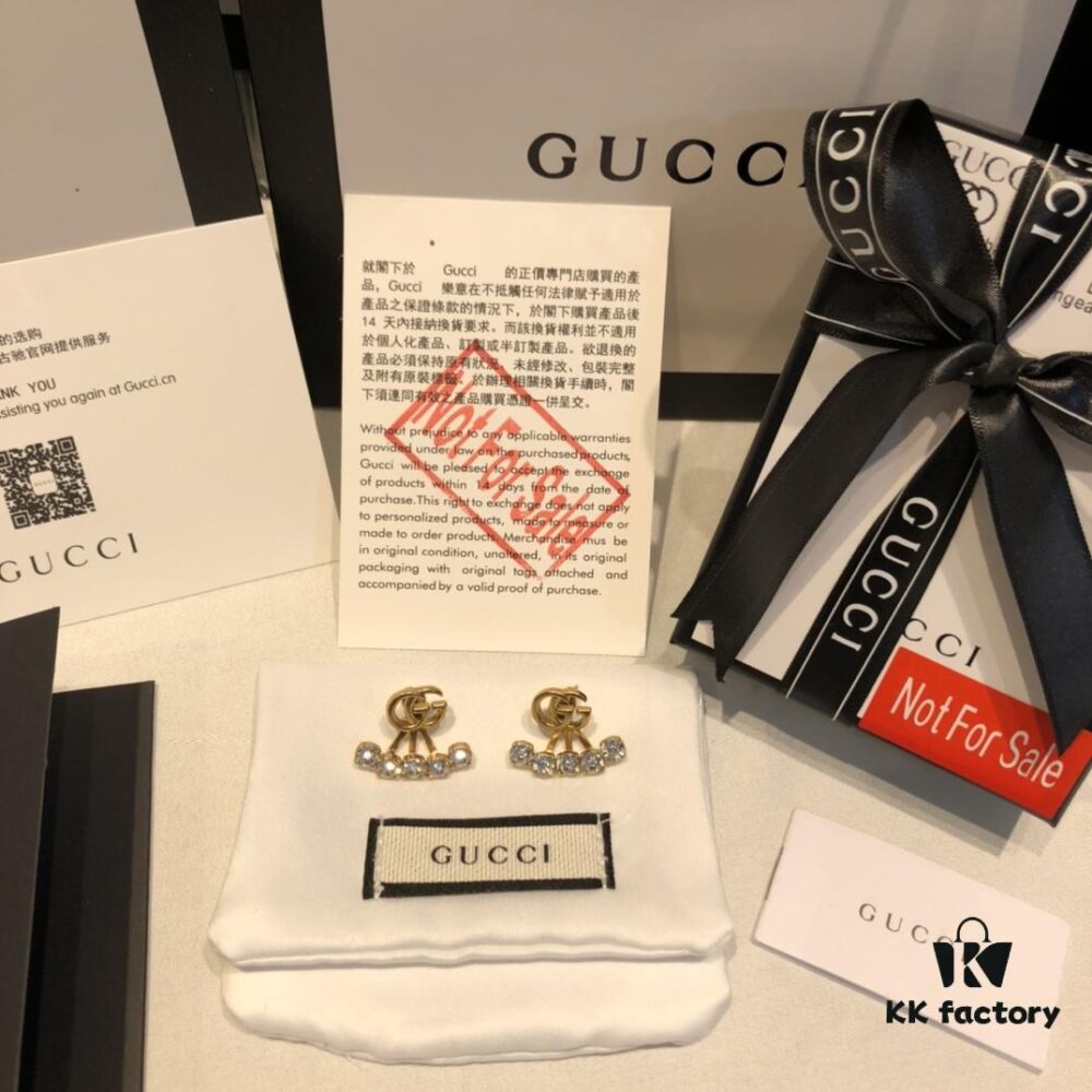 GUCCI Double G Multi-Wear Stud Earrings