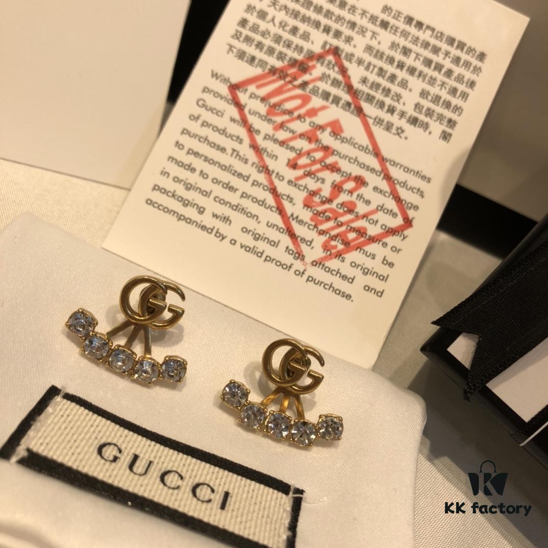 GUCCI Double G Multi-Wear Stud Earrings