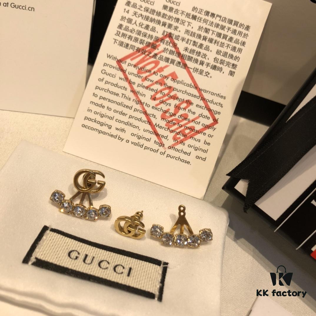 GUCCI Double G Multi-Wear Stud Earrings