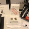 GUCCI Retro Double G Stud Earrings