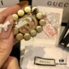 GUCCI Pearl Double G Brooch