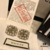 GUCCI Pearl Double G Stud Earrings