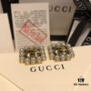 GUCCI Pearl Double G Stud Earrings