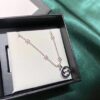 Authentic Replica (Matching Quality) New Arrival Gucci Cactus Silver Chain Necklace with Interlocking G Pendant