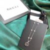 Authentic Replica (Matching Quality) New Arrival Gucci Cactus Silver Chain Necklace with Interlocking G Pendant