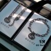 G Brand Sterling Silver Double G Twisted Rope Set