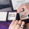 Gucci 3D Double G Carved Striped Pattern Ring