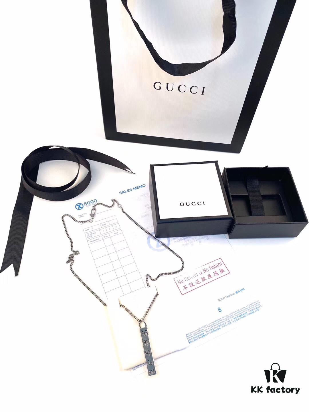 Authentic Replica (Matching Version) Gucci Series Necklace 🔺 (Gucci-GHOST) Series Accessory to Awaken Vivid Sensibility. Simple, Fashionable, Independent and Unconventional – Playful Ghost Necklace 👻, Fresh and Delicate 🥰