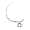 Gucci Bracelet with Interlocking Double G Pendant, Iconic Symbol of the Spirit, Crafted in Sterling Silver