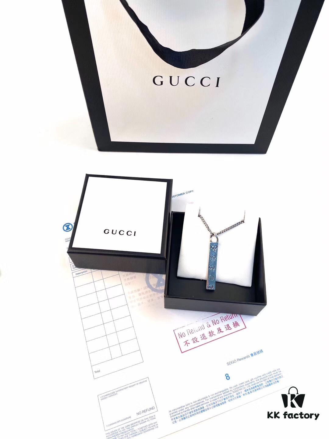 Authentic Replica (Matching Version) Gucci Series Necklace 🔺 (Gucci-GHOST) Series Accessory to Awaken Vivid Sensibility. Simple, Fashionable, Independent and Unconventional – Playful Ghost Necklace 👻, Fresh and Delicate 🥰