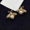 Gucci Bee Stud Earrings with Vintage Charm, Sparkling Diamonds, Small and Exquisite