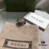 Gucci 925 Sterling Silver Double G Striped Vintage Ring