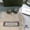 Gucci 925 Sterling Silver Double G Striped Vintage Ring