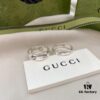 Gucci Gucci 925 Sterling Silver Fearless Love Double G Floral and Bird Couple Ring