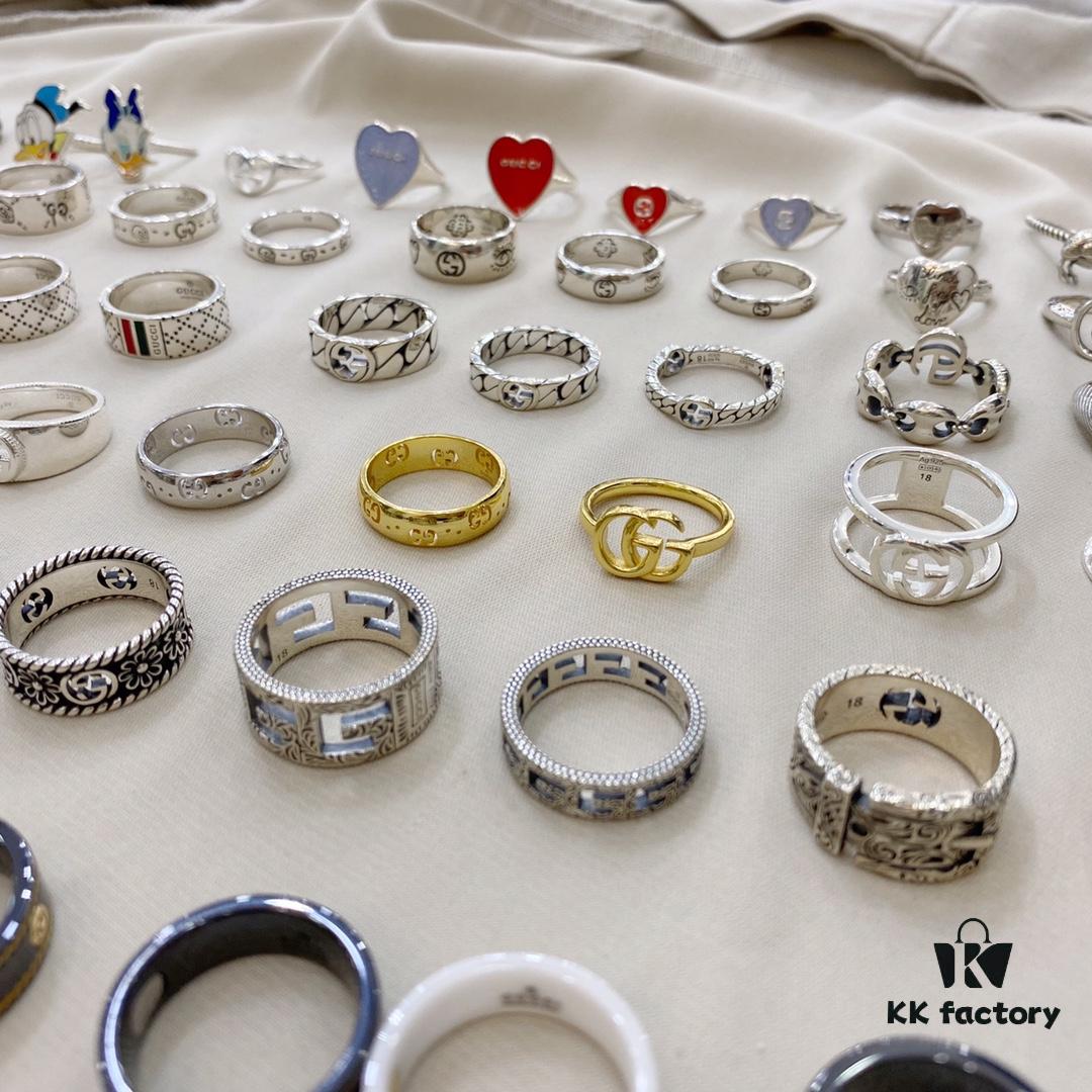 Gucci 925 Sterling Silver Ring Collection