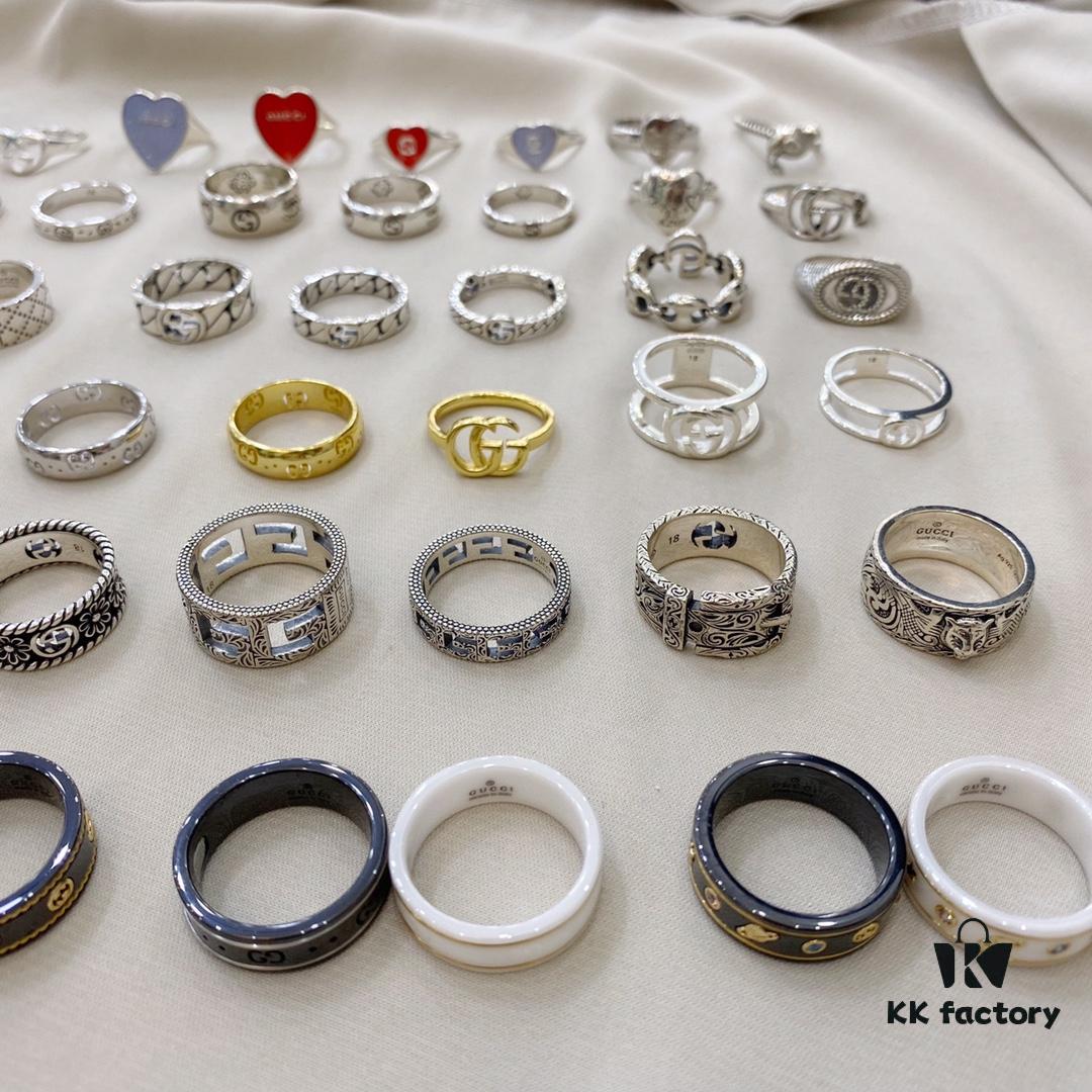 Gucci 925 Sterling Silver Ring Collection