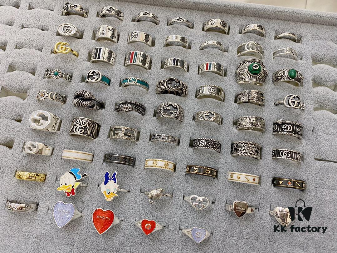 Gucci 925 Sterling Silver Ring Collection