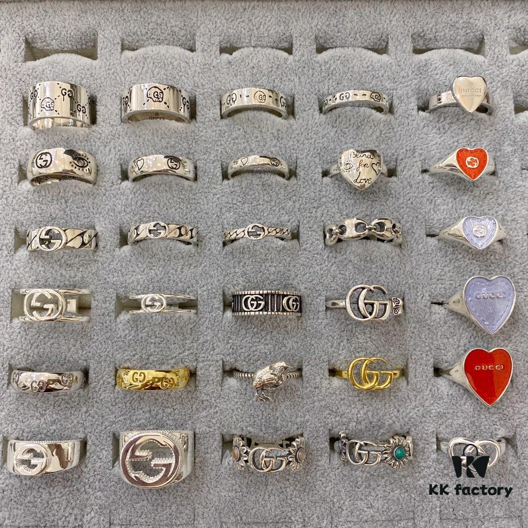 Gucci 925 Sterling Silver Ring Collection