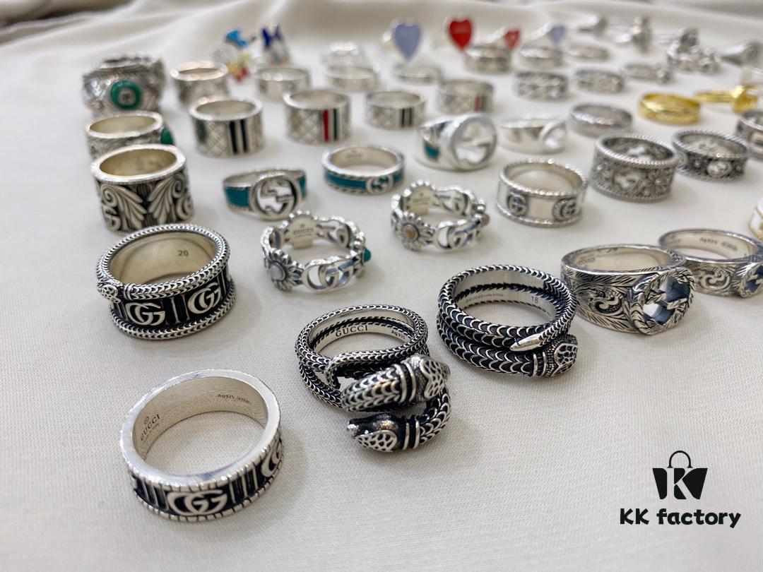 Gucci 925 Sterling Silver Ring Collection