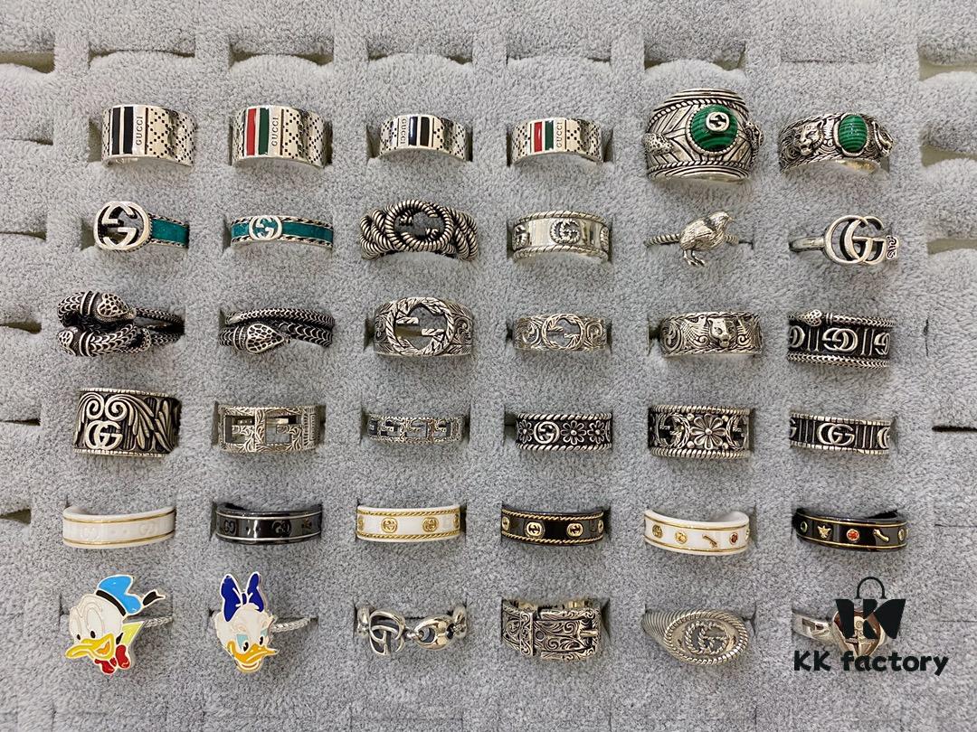 Gucci 925 Sterling Silver Ring Collection