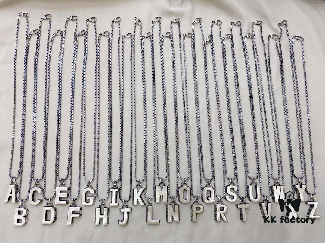 Gucci 925 Sterling Silver 26-Letter Vintage Necklace