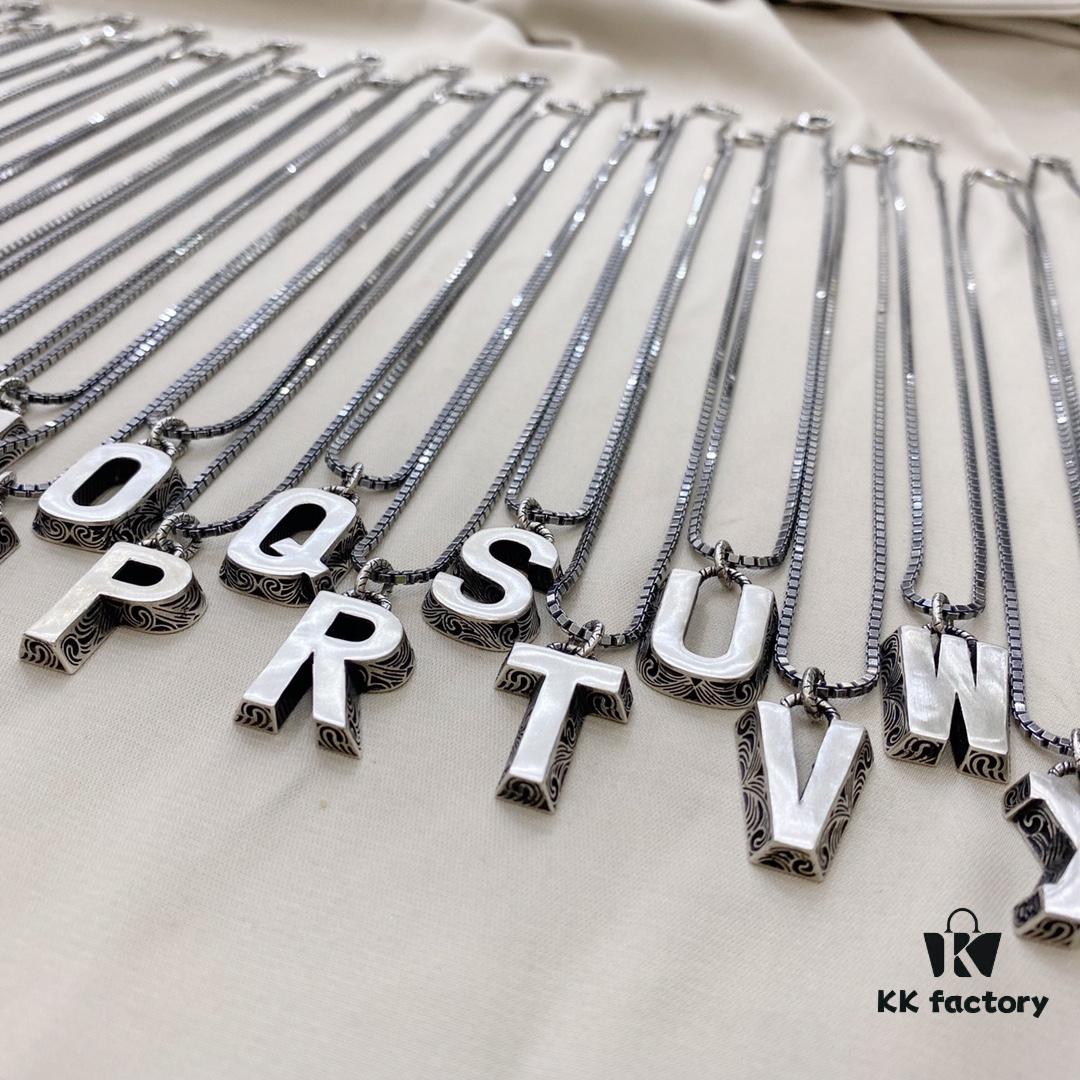 Gucci 925 Sterling Silver 26-Letter Vintage Necklace