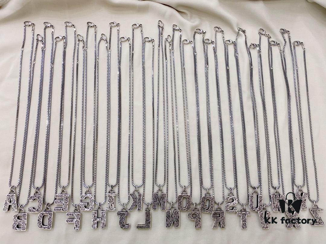 Gucci 925 Sterling Silver 26-Letter Vintage Necklace