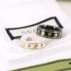 Gucci Icon Series Bee Black Ceramic Couple Ring