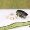 Gucci Icon Series Bee Black Ceramic Couple Ring