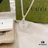 Gucci Gucci 925 Sterling Silver Heart Pendant Necklace
